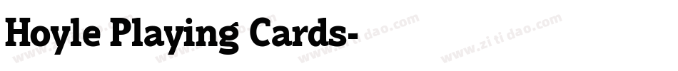 Hoyle Playing Cards字体转换